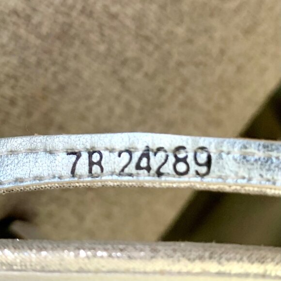 Dyeables Dahlia Silver Rhinestone PU Strappy Heels Size US 7 4.5-Inch Stiletto - Picture 7 of 11